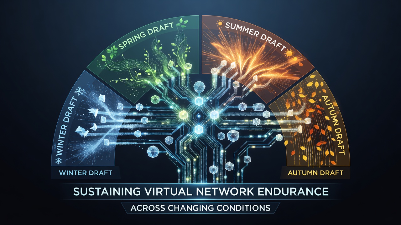 Seasonal Draft Cycles and Their Effects on Sustaining Virtual Network Endurance Across Changing Conditions